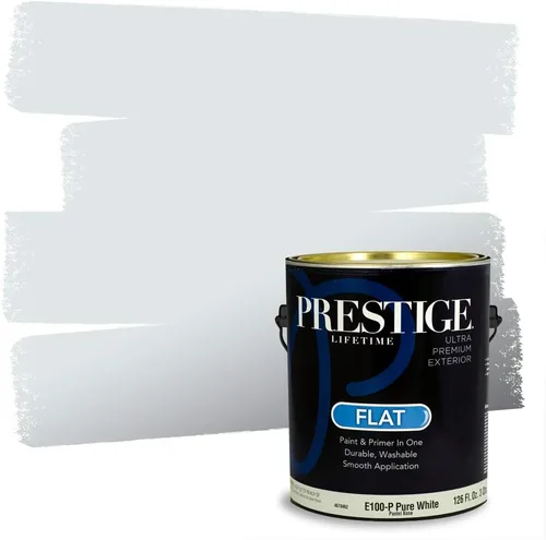 Vista 216 de Prestige Paints. - Base y pintura para exteriores en un solo galón, 1 galón. plano, comparable con Sherwin Williams Topsail.