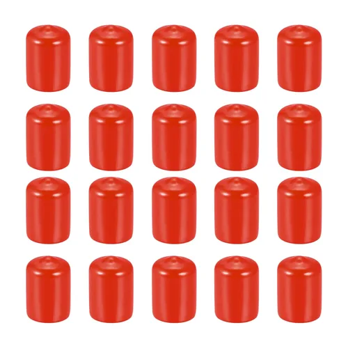 Vista 17 de DMiotech Paquete de 20 protectores de rosca de tornillo negros de identificación de 0.079 pulgadas (0.079 in), tapas de goma para pernos