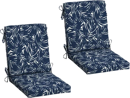 Vista 32 de Arden - Cojín para silla de comedor al aire libre, 20 x 20 pulgadas, resistente a la lluvia y a la decoloración, Salome Tropical