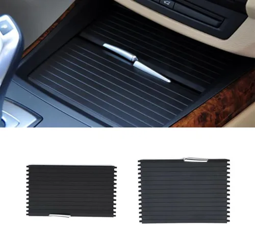 Cubierta enrollable para consola central, portavasos, cremallera enrollable, persianas deslizantes para BMW X5 E70 2007-2013 X6 E71 E72 2008-2014