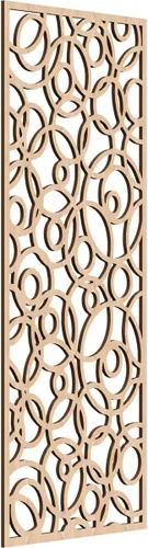 Vista 96 de 9 3/8 pulgadas de ancho x 24 3/8 pulgadas de alto x 1/4 pulgadas de alto, paneles de pared de madera con calado, roble rojo