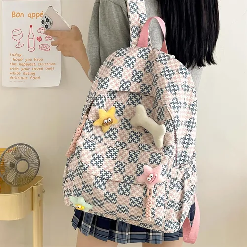 Vista 6 de Backpack For Women School Bag With Comfortable Strap Large Capacity Casual Daypack Book Bag