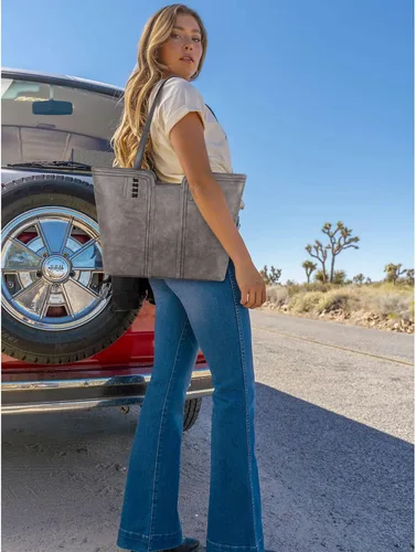 Vista 6 de Montana West Bolso de mano para mujer, bolso de mano con asa superior, bolso de hombro de gran
