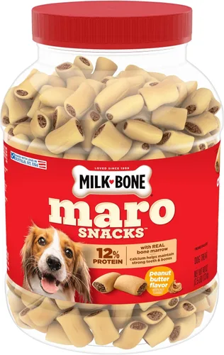 Vista 10 de Milk-Bone MaroSnacks Golosinas para perros pequeños con sabor a tocino con médula ósea, 40 onzas (paquete de 2) (el diseño del empaque puede variar)
