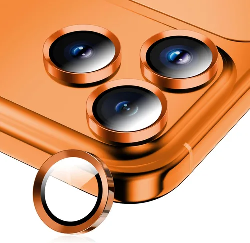 Vista 21 de Protector de lente de cámara para iPhone 17/16/16 Plus, Vidrio templado de metal Cubierta individual de lente de cámara [Anti-caída] Compatible