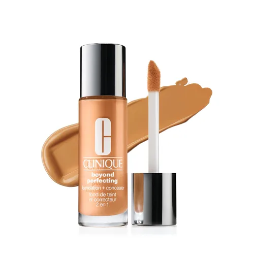Vista 16 de Clinique Beyond Perfecting Lightweight Liquid Foundation + Concealer For Dry Combination to Oily Skin Types Full Coverage + Natural Matte Finish