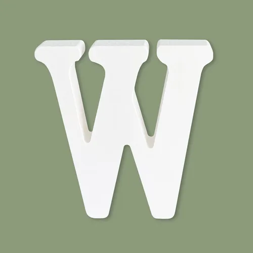 Vista 33 de Letras blancas de madera sin terminar de 4 pulgadas para manualidades, letras del alfabeto de madera para decoración de pared, letras de marquesina