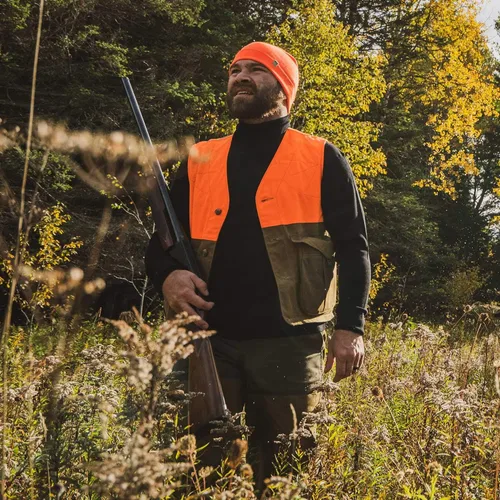 Vista 7 de 100% lana merino para hombre, cuello alto, capa base de manga larga de peso medio