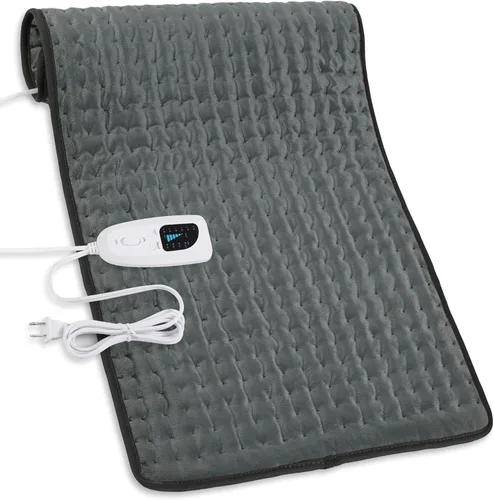 Vista 57 de Deepsoon Almohadilla térmica, almohadillas térmicas eléctricas para espalda, cuello, abdomen, almohadilla térmica húmeda para hombros, rodilla