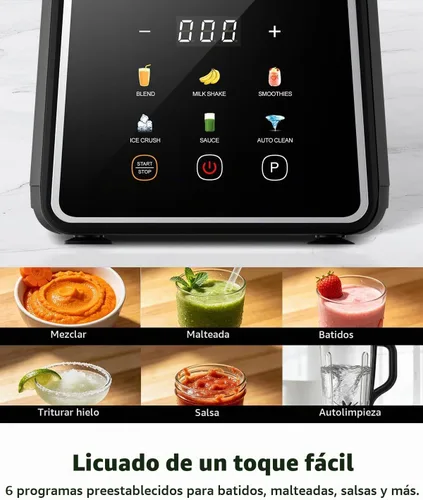 Vista 3 de GDOR Blender, Smoothie Blender 1300W Auto-Program Crush Ice