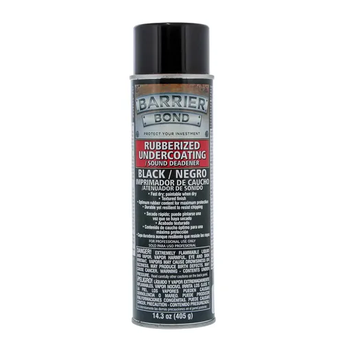 Barrier Bond - Rubberized Undercoating Sound Deadener, 14.3oz Black Spray, Undercoating for Vehicles