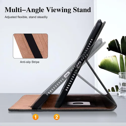 Vista 3 de Funda para Samsung Galaxy Tab S5e 10.5 2019 Modelo SM-T720/T725/T727 Tablet con Soporte para Lápiz, Cubierta de Diseño de Billetera con Soporte