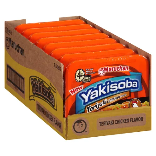 Vista 16 de Maruchan Yakisoba Chili Cheese, fideos Ramen instantáneos japoneses, 3.86 onzas, 8