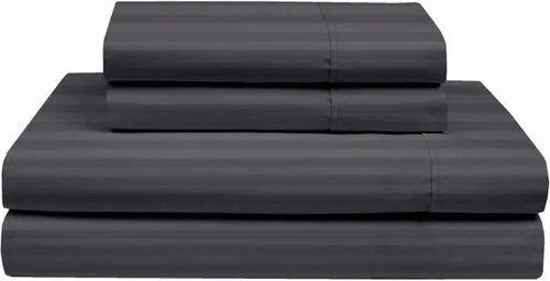 Vista 13 de Rajlinen Juego de sábanas de algodón Giza de tamaño individual, 100% algodón egipcio Giza certificado, juego de sábanas de lujo de 4 piezas