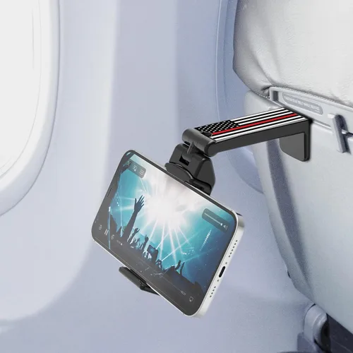 Vista 12 de Beyond Cell Accesorios de viaje, bandeja universal para el respaldo del asiento, soporte de clip para teléfono manos libres, tamaño de bolsillo