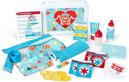 Vista 9 de Melissa & Doug Kit de Juguetes de Primeros Auxilios para Recuperarse – 25 Piezas de Juguete