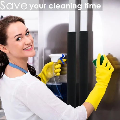 Vista 4 de Juego de 6 fundas para manija de puerta de refrigerador, lavables, manijas de decoración para electrodomésticos de cocina, nevera, horno