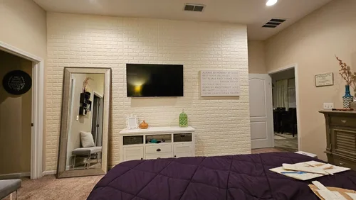 Vista 3 de 10 calcomanías de pared de ladrillo 3D, 59 pies cuadrados de espuma de polietileno, papel tapiz autoadhesivo extraíble e impermeable, azulejos