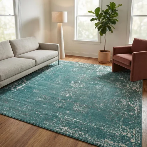 Vista 97 de Unique Loom Sofia Collection - Alfombra para área de casino (3 pies 3 pulgadas x 19 pies 8 pulgadas, para pasillo, azul marino/amarillo)