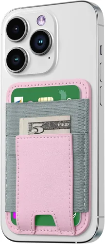 Vista 10 de Cartera magnética para teléfono Apple MagSafe, tarjetero para iPhone 15 Pro Max/15 Plus/15 Pro/15, 14 Pro Max/14 Plus/14 Pro/14, 13 Pro Max/13