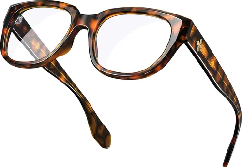 Vista 9 de VISOONE Lentes redondos retro con bloqueo de luz azul con antirreflejos para computadora para juegos de mujeres y hombres BLAZE