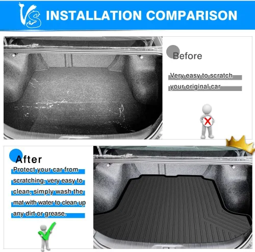 Vista 5 de Powerty Forro para maletero de carga para Toyota RAV4 2019-2024, 2025, protector de carga para todo tipo de clima, tapete de carga para camión