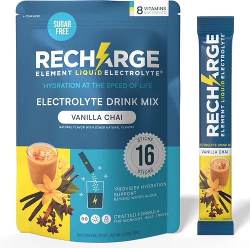 Vista 18 de Hydration Boost Formula - Paquetes de electrolitos en polvo de plátano Mezcla de bebida apta para dieta cetogénica sin azúcar para una