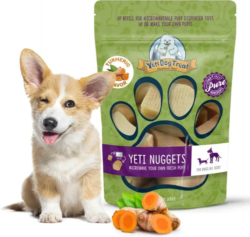 Vista 10 de Yeti Nuggets de repuesto para juguetes para perros Puff and Play – Golosinas naturales de queso de yak del Himalaya, masticables saludables