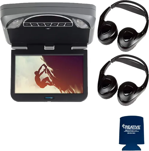 Audiovox Móvil MTGBAVX10 10.1" sistema de alta definición con DVD y HDMI con 2 pares de auriculares