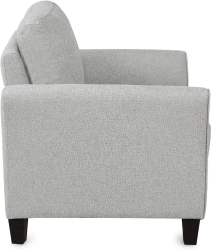 Vista 4 de Evedy Moderno juego de 2 piezas con reposabrazos sofá biplaza individual para sala de estar adecuado para dormitorio sala de estar gris claro