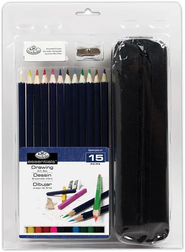 Vista 4 de ROYAL BRUSH RART-2202 Clamshell Art Sets-Lápiz de bocetos con estuche