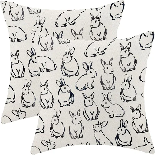 Vista 11 de Fundas de almohada de Navidad de AEIOAE de 30.5 x 50.8 cm, juego de 2 fundas de almohada de árbol de Navidad, fundas de almohada decorativas