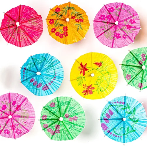 Vista 9 de ALINK Paquete de 144 selecciones de paraguas para bebidas de cóctel, clásicos, Clásicos