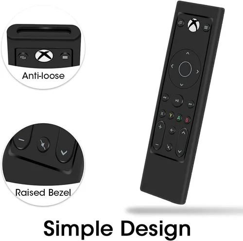 Vista 5 de Funda protectora de silicona para control remoto de juegos PDP Xbox Series XS Xbox One, Xbox, funda a prueba de golpes para PDP Xbox One Remote
