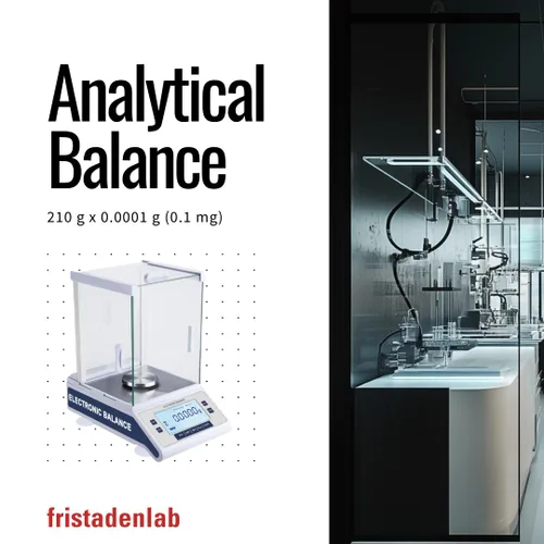 Vista 2 de Fristaden Lab Balanza analítica 7.41 oz x 0,1 mg (0.00 oz) Certificado de calibración Balanza de laboratorio profesional Compañía USA