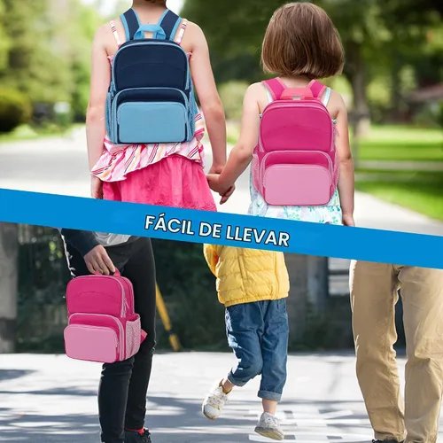 Vista 7 de LoDrid Backpack Compatible with Tonie Box 2/1, Multi-pocket for Headphones Azul marino