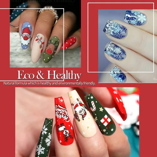Vista 4 de Born Pretty Esmalte de Estampado de Uñas, Set de Esmalte de Sello para Uñas Esmalte de Uñas de Impresión para Manicura para Placas 12