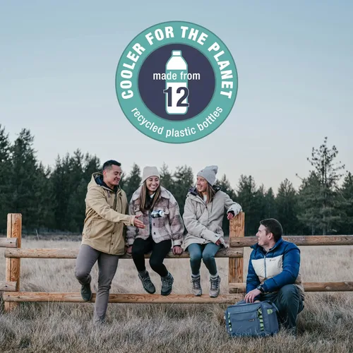 Vista 5 de CleverMade Cooler Bag, with Shoulder Strap; Insulated Beach Tote for Meal Prep, Travel, and Grocery Shopping