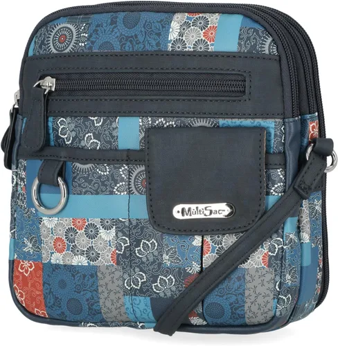 Vista 18 de Multisac Mini bandolera MultiSac North South con cremallera alrededor para mujer Negro