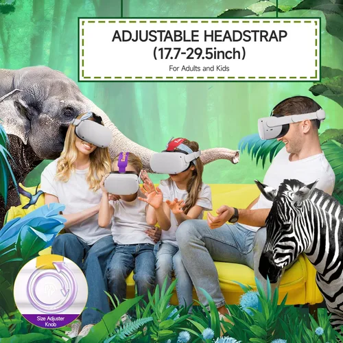 Vista 6 de EasySMX Q20 Correa para auriculares Quest 2 – Accesorios para Quest 2 – Diseño Lite para mayor comodidad apoyo, materiales disipadores de calor