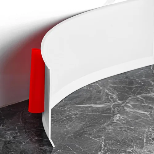 Vista 11 de Moldura flexible para zócalo de 4 pulgadas, base de pared de vinilo autoadhesivo para despegar y pegar, base de goma para zócalo de pared
