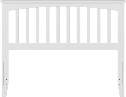 Vista 64 de AFI, Mission - Cabecero de madera maciza individual con cargador acoplable, color gris