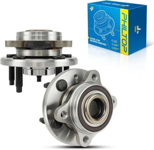 Vista 62 de PHILTOP Conjunto de cojinete de rueda y cubo trasero 512012, 5 orejetas para Golf 1999-2005, Beetle 1998-2010, TT Quattro 2000-2006, TT 2000-2006