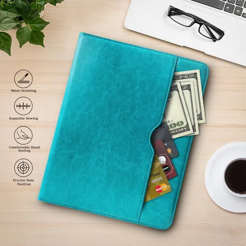 Vista 7 de Funda para iPad de 10.9 pulgadas Air 5th 4th, iPad Pro de 11 pulgadas 4321 generación, funda protectora multiángulo con soporte para lápices