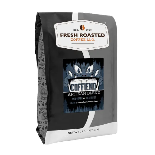 Vista 19 de Fresh Roasted Coffee, Caballero Negro Orgánico USDA Orgánico, Kosher Tostado oscuro 2 lb (32 oz) Molido