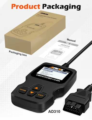 Vista 8 de ANCEL AD310 Escáner universal clásico mejorado OBD II, Lector de códigos de errores para motor de auto, Herramienta de escaneo de diagnósticos CAN