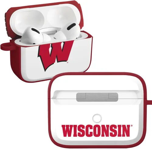 Vista 18 de AFFINITY BANDS Wisconsin Badgers Camo HDX - Funda compatible con Apple AirPods Generaciones 1 y 2