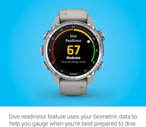 Vista 5 de Garmin Descent Mk3 Computadora de Buceo y Reloj Inteligente Multideporte con Pantalla AMOLED con Modos Avanzados de Buceo y Navegación
