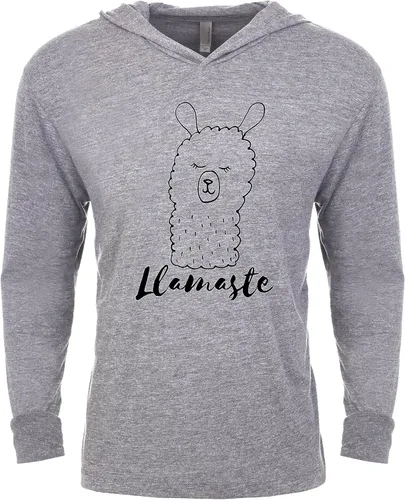 Vista 12 de Sudadera con capucha unisex de manga larga para hombre, sudadera con capucha gráfica unisex, camisas con refranes, gris jaspeado