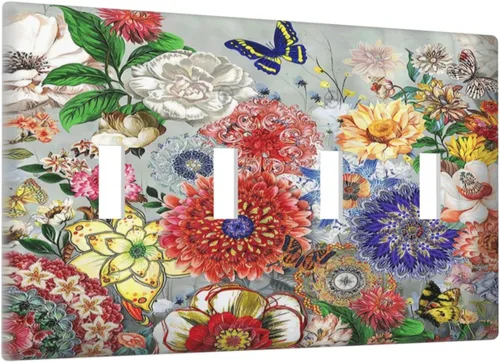 Vista 66 de Placa de pared de 1 cuadrilla, diseño de playa, océano, amanecer, mar, atardecer, cubierta de interruptor de luz en blanco, decorativo, sin